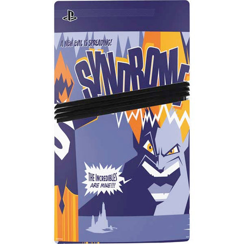 Disney The Incredibles Syndrome Art PS5 Pro Disk Bundle Skin