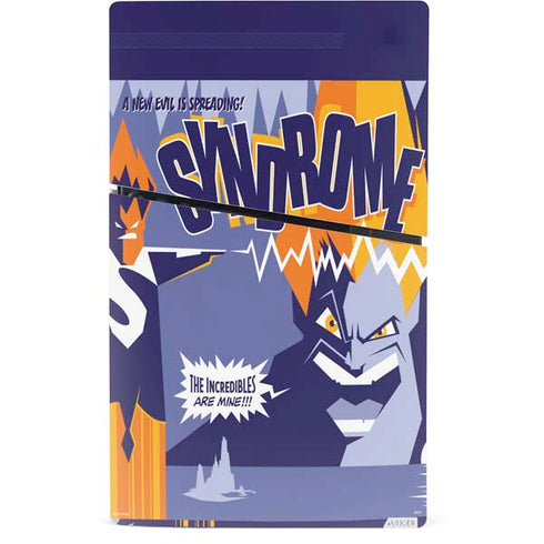 Disney The Incredibles Syndrome Art PS5 Slim Digital Edition Console Skin