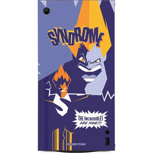 Disney The Incredibles Syndrome Art XBox Series X Digital Edition Console Skin