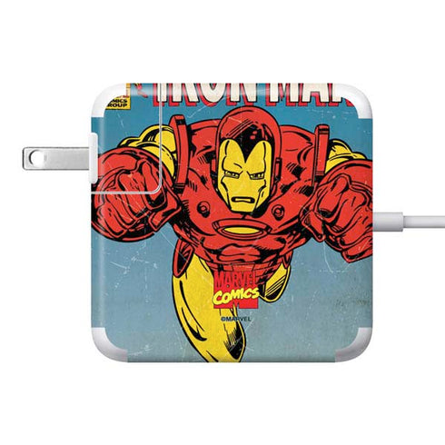 Marvel Classic Comics The Invincible Iron Man 85W Power Adapter (15 and 17 inch MacBook Pro Charger) Skin