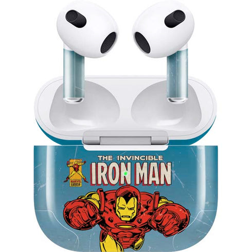 Marvel Classic Comics The Invincible Iron Man Apple AirPods (3rd Gen 2021) Skin