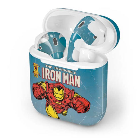 Marvel Classic Comics The Invincible Iron Man Apple AirPods Skin
