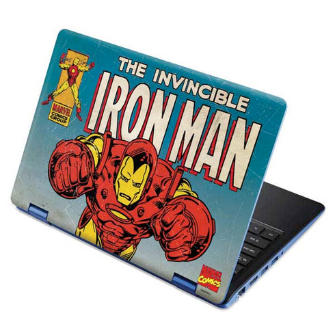 Marvel Classic Comics The Invincible Iron Man Aspire R11 11.6in Skin