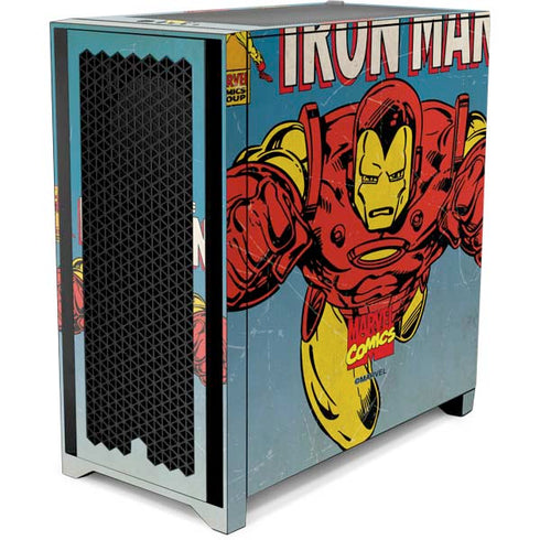 Marvel Classic Comics The Invincible Iron Man Corsair 4000D Tempered Glass Mid-Tower ATX Case Skin