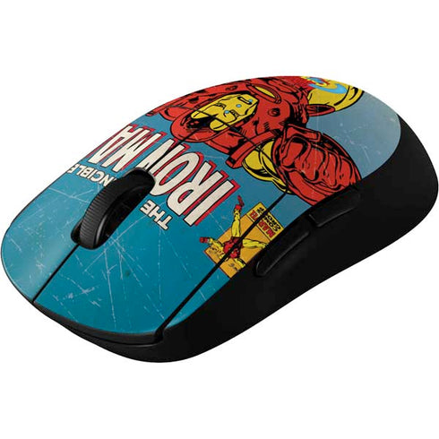 Marvel Classic Comics The Invincible Iron Man G Pro Wireless Gaming Mouse Skin