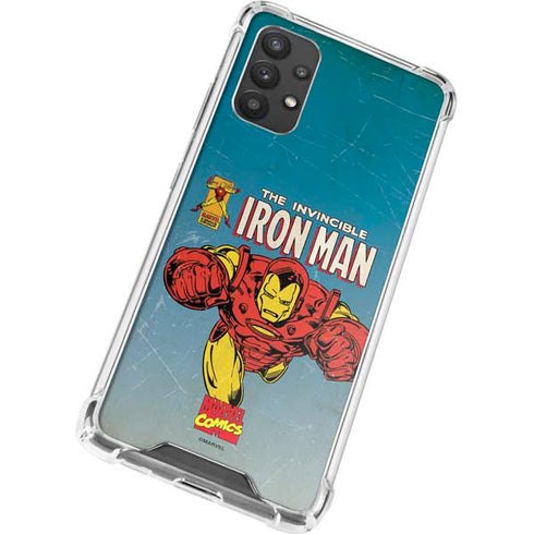 Marvel Classic Comics The Invincible Iron Man Galaxy A32 5G Clear Case