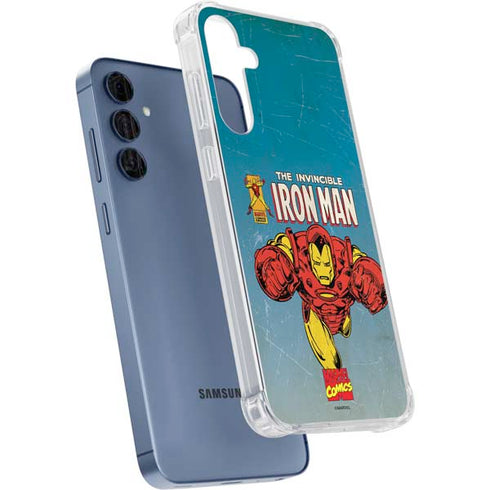 Marvel Classic Comics The Invincible Iron Man Galaxy A55 5G Clear Case