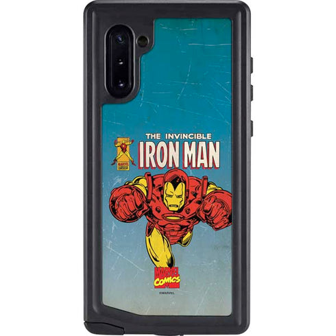 Marvel Classic Comics The Invincible Iron Man Galaxy Note 10 Waterproof Case