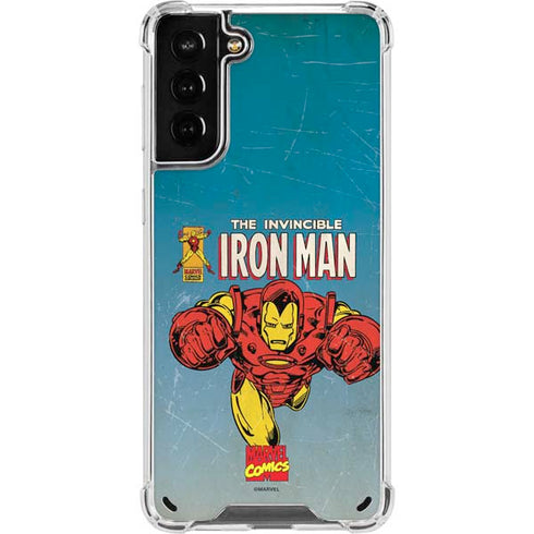 Marvel Classic Comics The Invincible Iron Man Galaxy S21 Plus 5G Clear Case