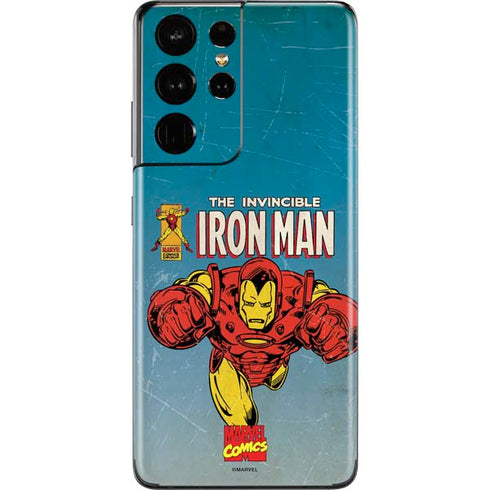 Marvel Classic Comics The Invincible Iron Man Galaxy S21 Ultra 5G Skin