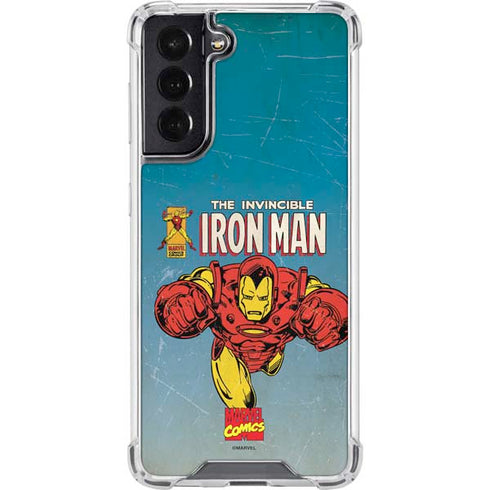 Marvel Classic Comics The Invincible Iron Man Galaxy S22 Clear Case