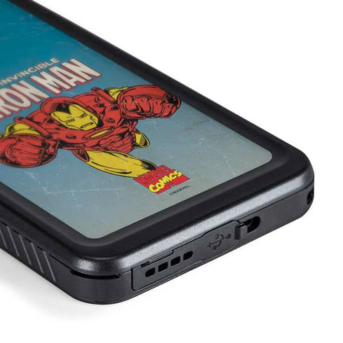 Marvel Classic Comics The Invincible Iron Man Galaxy S23 Plus Waterproof Case