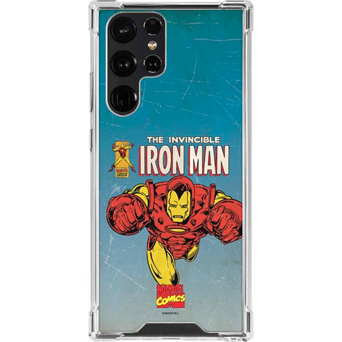 Marvel Classic Comics The Invincible Iron Man Galaxy S23 Ultra Clear Case