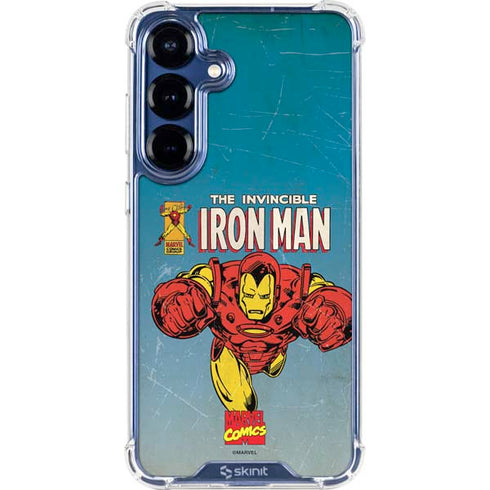 Marvel Classic Comics The Invincible Iron Man Galaxy S25 Plus Clear Case