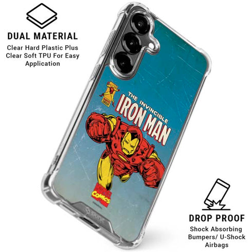 Marvel Classic Comics The Invincible Iron Man Galaxy S26 Clear Case