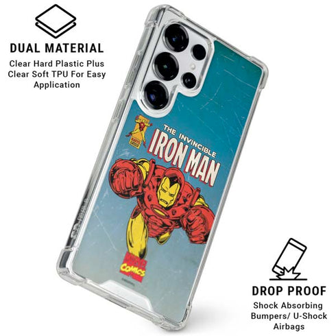 Marvel Classic Comics The Invincible Iron Man Galaxy S26 Ultra Clear Case