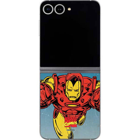 Marvel Classic Comics The Invincible Iron Man Galaxy Z Flip6 Skin