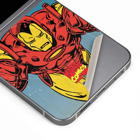 Marvel Classic Comics The Invincible Iron Man Galaxy Z Flip6 Skin