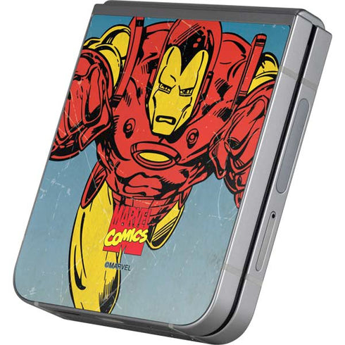 Marvel Classic Comics The Invincible Iron Man Galaxy Z Flip6 Skin