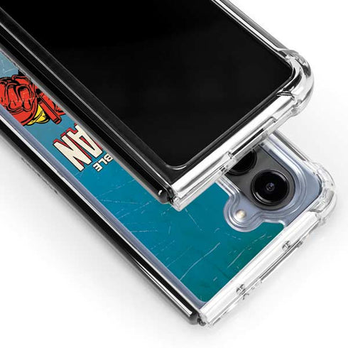 Marvel Classic Comics The Invincible Iron Man Galaxy Z Fold5 5G Clear Case