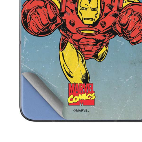Marvel Classic Comics The Invincible Iron Man Galaxy Z Fold5 5G Skin