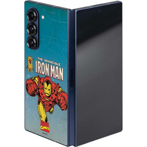 Marvel Classic Comics The Invincible Iron Man Galaxy Z Fold6 Skin