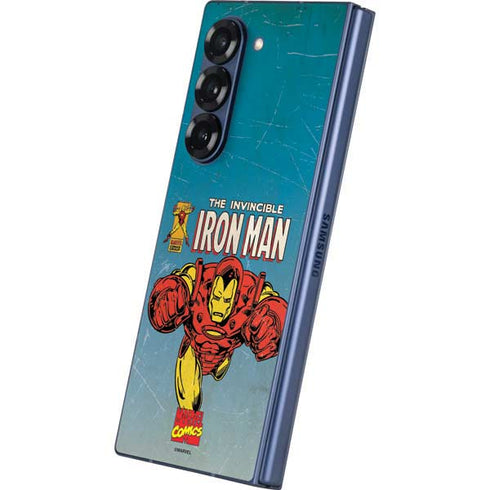 Marvel Classic Comics The Invincible Iron Man Galaxy Z Fold6 Skin