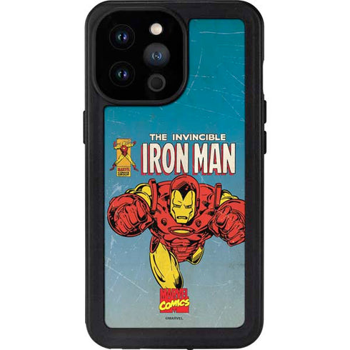 Marvel Classic Comics The Invincible Iron Man iPhone 14 Pro Max Waterproof Case