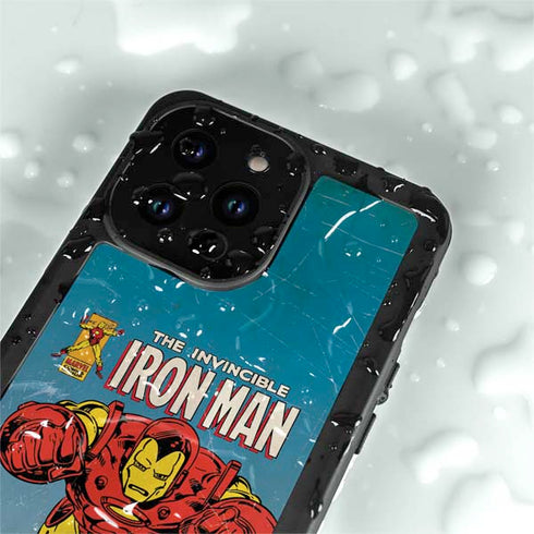Marvel Classic Comics The Invincible Iron Man iPhone 14 Pro Max Waterproof Case