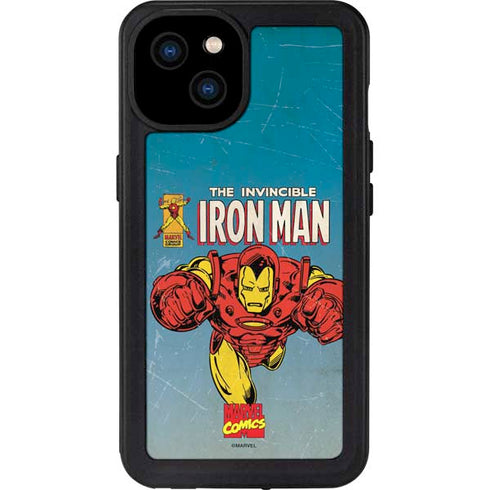 Marvel Classic Comics The Invincible Iron Man iPhone 15 Plus Waterproof Case