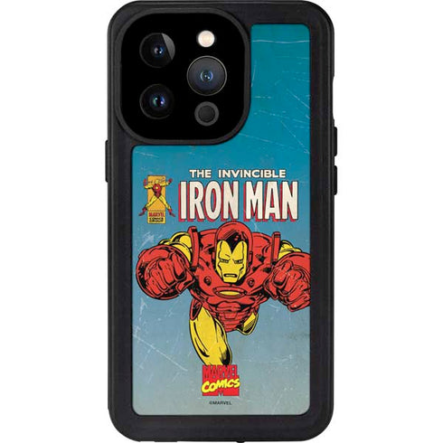 Marvel Classic Comics The Invincible Iron Man iPhone 15 Pro Waterproof Case