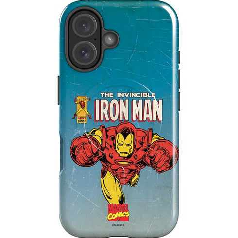 Marvel Classic Comics The Invincible Iron Man iPhone 16 Plus Magsafe Impact Case