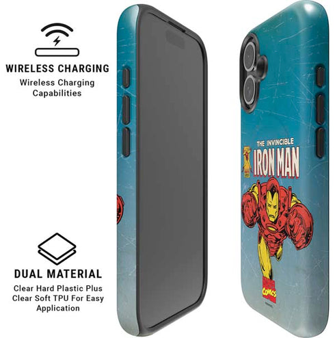 Marvel Classic Comics The Invincible Iron Man iPhone 16 Plus Magsafe Impact Case