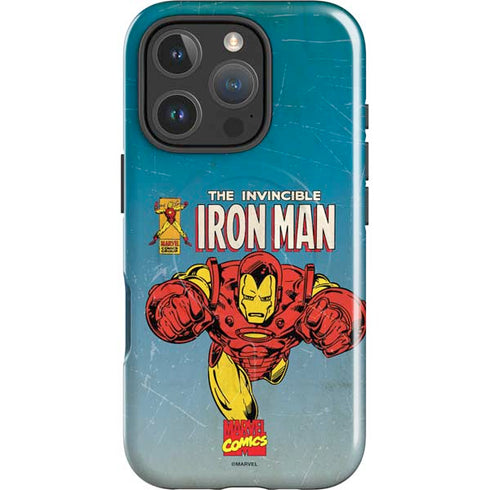 Marvel Classic Comics The Invincible Iron Man iPhone 16 Pro Max Magsafe Impact Case
