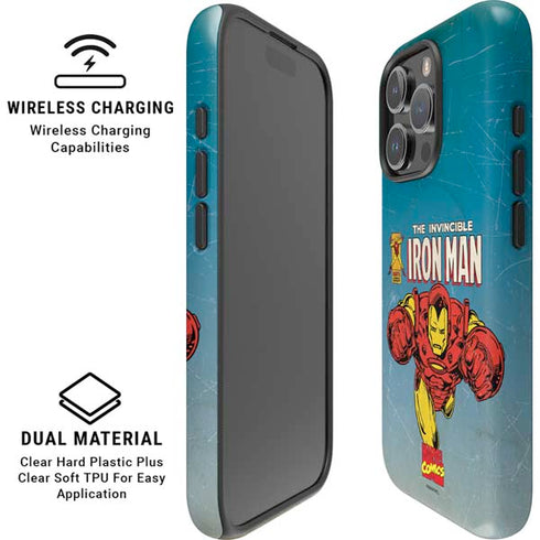 Marvel Classic Comics The Invincible Iron Man iPhone 16 Pro Max Magsafe Impact Case