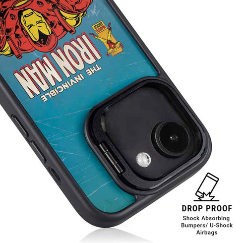 Marvel Classic Comics The Invincible Iron Man iPhone 16e Kickstand Case