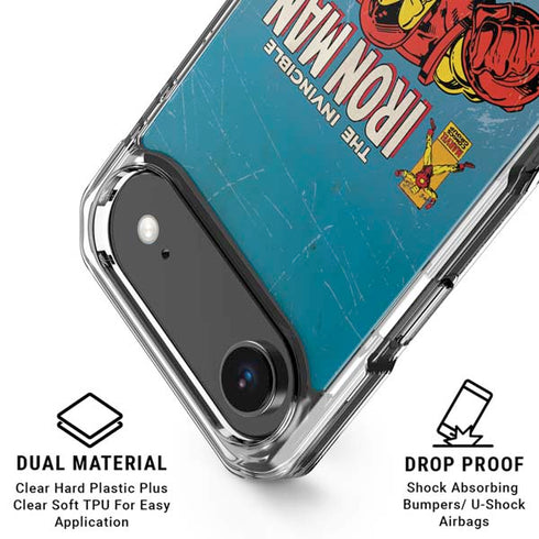 Marvel Classic Comics The Invincible Iron Man iPhone 17 Air Clear Case