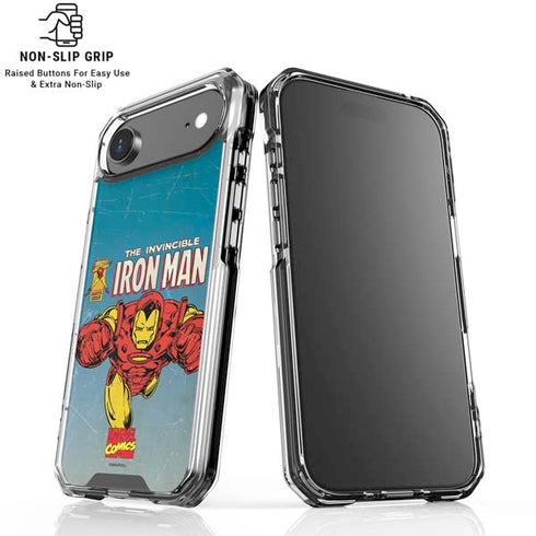 Marvel Classic Comics The Invincible Iron Man iPhone 17 Air Clear Case