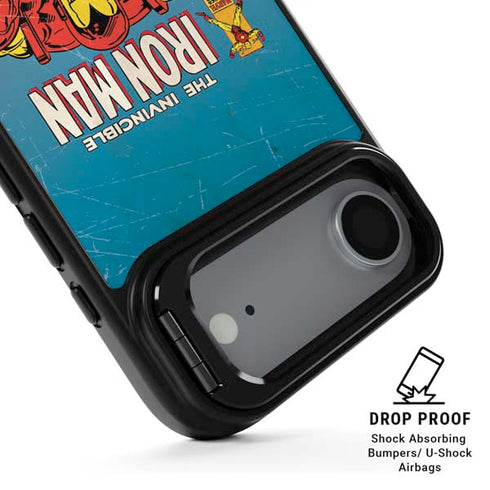 Marvel Classic Comics The Invincible Iron Man iPhone 17 Air Kickstand Case