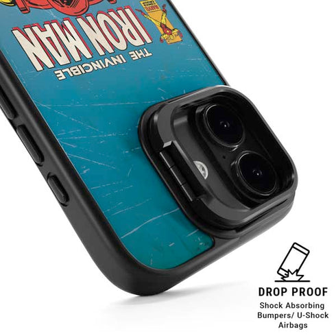 Marvel Classic Comics The Invincible Iron Man iPhone 17 Kickstand Case