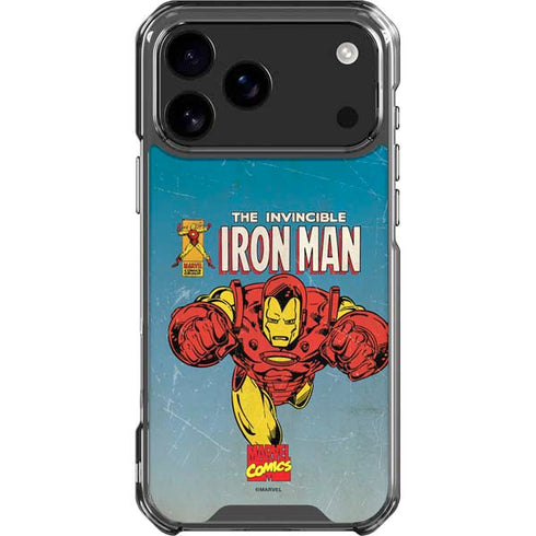 Marvel Classic Comics The Invincible Iron Man iPhone 18 Pro Max Clear Case