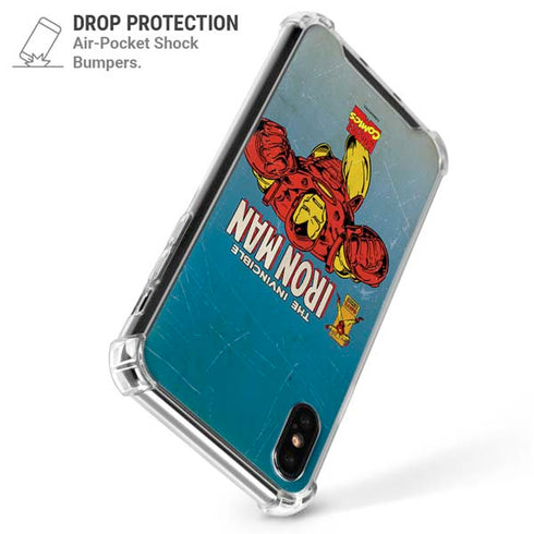 Marvel Classic Comics The Invincible Iron Man iPhone XS Max Clear Case