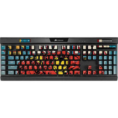 Marvel Classic Comics The Invincible Iron Man K95 RGB PLATINUM Mechanical Gaming Keyboard Skin