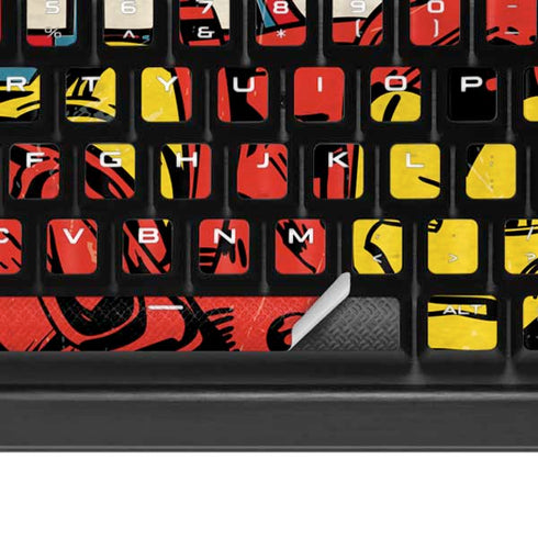 Marvel Classic Comics The Invincible Iron Man K95 RGB PLATINUM Mechanical Gaming Keyboard Skin