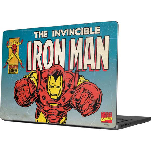 Marvel Classic Comics The Invincible Iron Man MacBook Pro 14in (2021-24) Skin