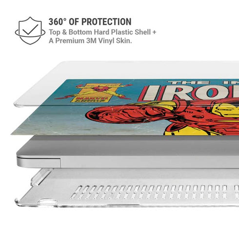 Marvel Classic Comics The Invincible Iron Man MacBook Pro 16in (2021-25) Case plus Skin