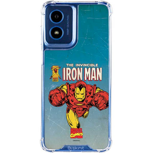 Marvel Classic Comics The Invincible Iron Man Moto G 5G (2024) Clear Case