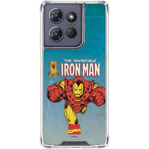 Marvel Classic Comics The Invincible Iron Man Moto G Play 5G (2025) Clear Case