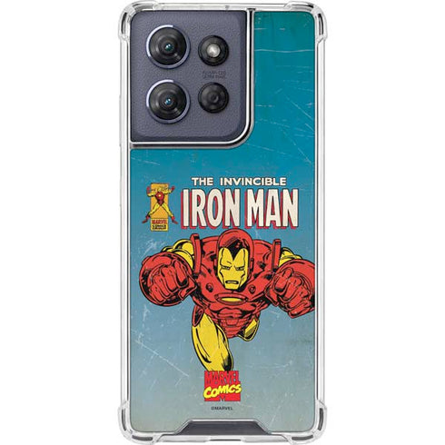 Marvel Classic Comics The Invincible Iron Man Moto G Power 5G (2025) Clear Case