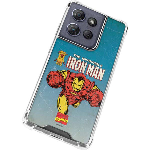 Marvel Classic Comics The Invincible Iron Man Moto G Power 5G (2025) Clear Case